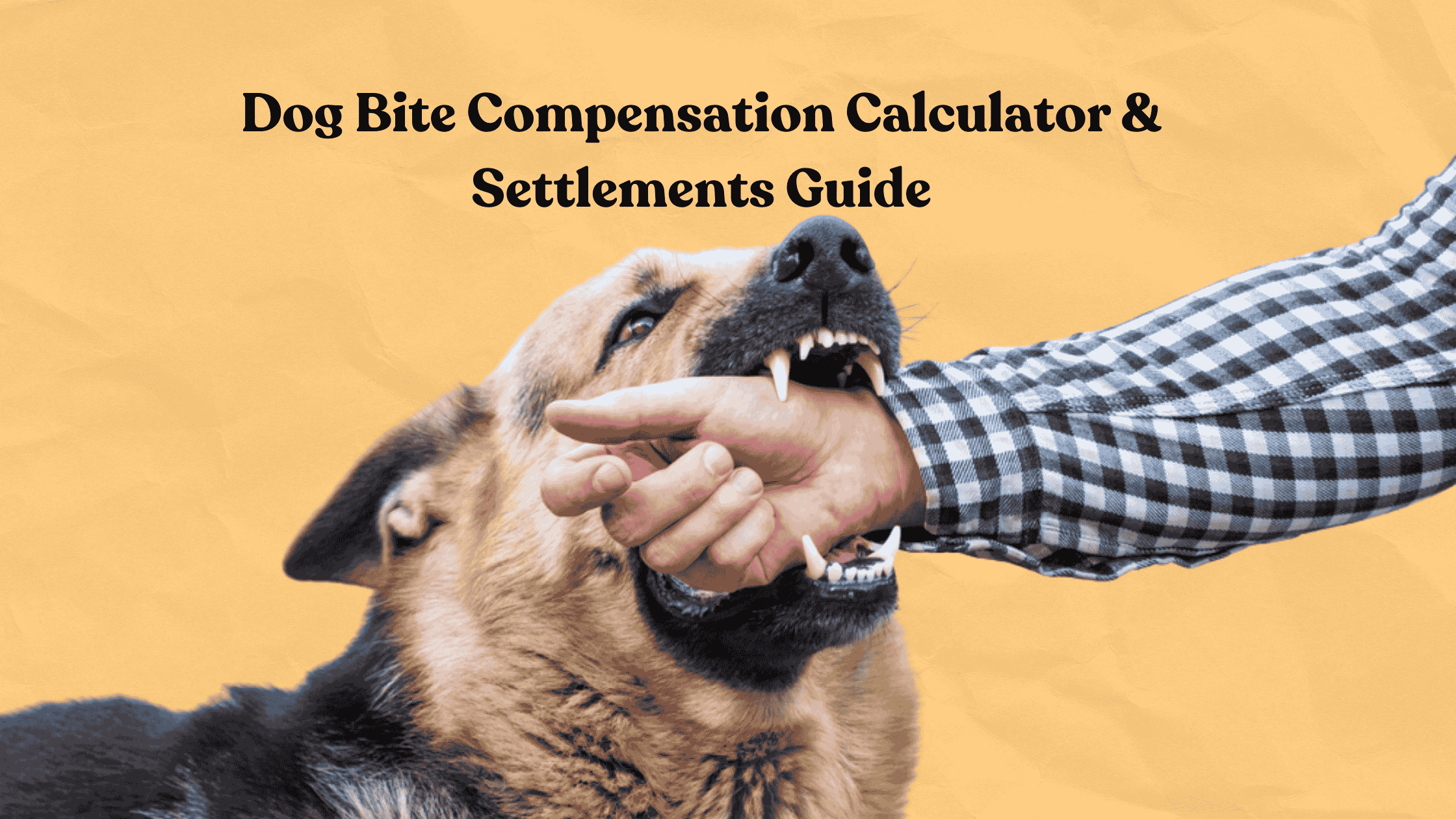 Dog Bite Compensation Calculator & Settlements Guide